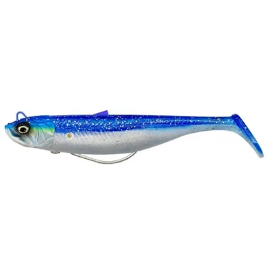 Produktbild von Savage Gear Shad Savage Minnow Weedless Farbe Blue Pearl Silver Gewicht 16g