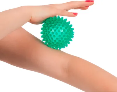 Produktbild von Reflex-Ball Massageball Igelball für Reflexzonen Massage Selbstmassage 8 cm grün