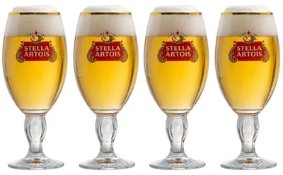 Immagine prodotto di Bicchieri da birra Stella Artois - Calici - 330 ml - Confezione da 4 pezzi