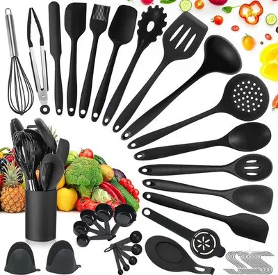Produktbild von Famanu Küchenutensilien Set 49-teilig - Silikon