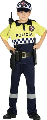 Produktbild von spanischer Polizist - Kostüm für Jungen Gr. 98 - 146, Größe:110/116