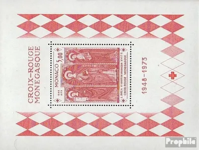 Produktbild von Briefmarken Monaco 1973 Mi Block5 (kompl.Ausg.) gestempelt Rotes Kreuz
