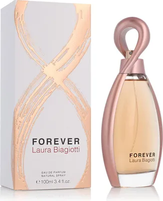 Produktbild von Laura Biagiotti Forever, Frauen, 100 ml, Apfel, Bergamotte, Schwarze Johannisbeere, Birne, Rosa Pfeffer, Praline, Rose, Tuberose, Violett, Benzoe, Moschus, Tonka-Bohne, Vanille, Spray