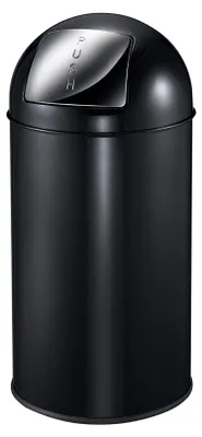 Produktbild von EKO - Pushcan 40 Liter - Steel   - Schwarz