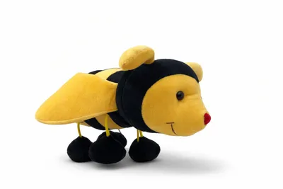Produktbild von Biene Kuscheltier 24 cm Weiches Plüschtier Stofftier Biene Schmusetier Geschenk für Baby und Kinder