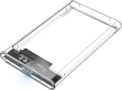 Immagine prodotto di LogiLink UA0409 Contenitore per unità disco rigido SATA da 2,5" LogiLink, USB 3.0, trasparente