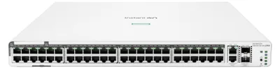 Produktbild von HPE Networking Instant On 1960 48G 40p Class4 8p Class6 PoE 2XGT 2SFP+ 600W Switch - Switch - managed - 48 x 10/100/1000 + 2 x 10 Gigabit SFP+ + 2 x 100/1000/10GBase-T - an Rack montierbar - PoE (600 W)