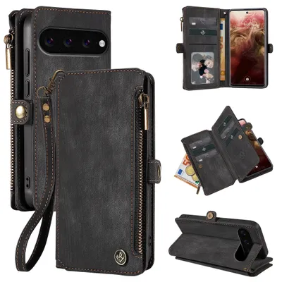 Produktbild von Handy Hülle für Google Pixel 11 / 11 Pro Geldbeutel Geldbörse RFID Schutz Klapphülle Cover Schutzhülle Wallet Farbe: Schwarz