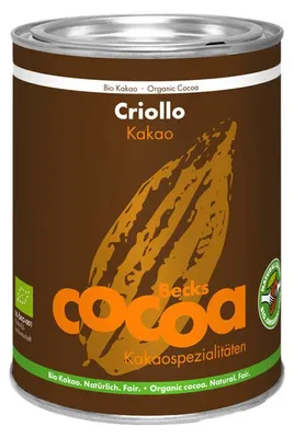 Zdjęcie produktu dla Ekologiczne kakao Becks Criollo 100% bez dodatków, 200 g