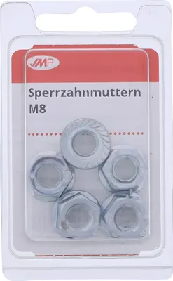 Obrázok produktu pre Matica JMP poistná matica pozinkovaná M8 5 kusov