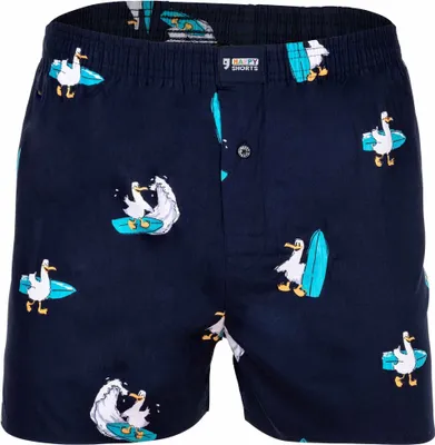 Produktbild von Happy Shorts Herren Boxer 1-Pack Motive - Surfing Seagull - Größe XL
