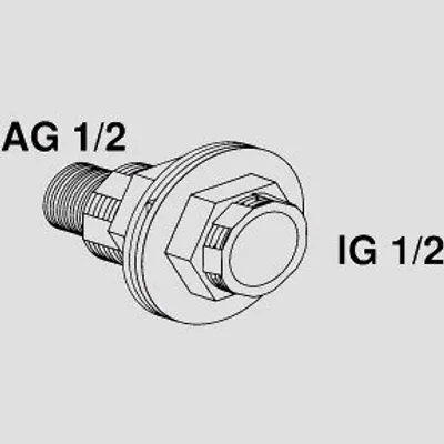 Produktbild von Sanit 05.013.00..0000 Anschlussset für Urinal mit Sprühkopf 05013000000