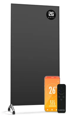 Produktbild von Klarstein Wonderwall Smart 1200W Infrarotheizung – Wandmontage, Energieeffizient, WLAN- & App-Steuerung, Alexa Kompatibel, Sofortige Wärme, LED-Anzeige, Überhitzungsschutz, Für Räume bis 20 m²