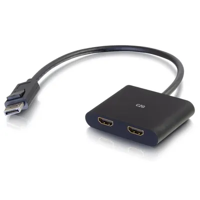 Produktbild von C2G DisplayPort 1.2 to Dual HDMI MST Hub - Video/Audio-Schalter - 2 x HDMI - Desktop