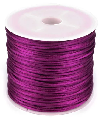 30m Satinschnur Flechtkordel 1mm amethyst