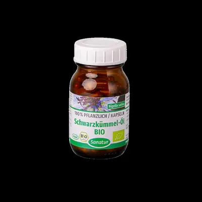 Produktbild von Sanatur Schwarzkümmel-Öl, 60 Kapseln (34 g)