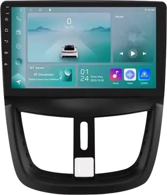 Immagine prodotto di Autoradio con Bluetooth e CarPlay per Peugeot 207 / 207CC (2006–2015) – Compatibile con Apple e Android – Impianto stereo – Sistema di navigazione – 1 GB di RAM, 32 GB di memoria