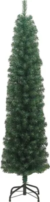 Immagine prodotto di Albero di Natale Artificiale Sottile con Base Verde 180 cm PVC