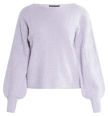 Image de dedica, pull en tricot pour femmes, modèle 11025262-DE02, couleur violet clair, taille XL/XXL