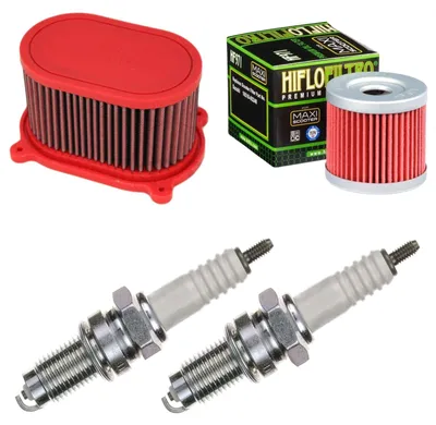 Immagine prodotto di Kit di manutenzione per Hyosung GT 125 R Supersport 2006-2008: filtri e candele di accensione di pamoto - Nuovo