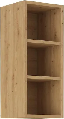 Produktbild von Offener Oberschrank LUNARA – Breite 30 cm, Eiche (handwerklich gefertigt)