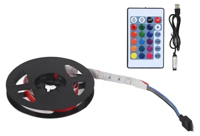 Zdjęcie produktu dla DC 5V USB taśma LED 5050 RGB Elastyczna dioda LED do podświetlenia telewizora 1 m 30