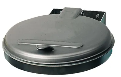 Image de Collecteur de déchets L400xP510mm 120 l couvercle galvanisé (ME)