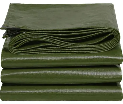 Immagine prodotto di Telo protettivo impermeabile, verde, 3x4 metri, 160 g/m², con occhielli