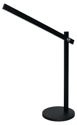 Zdjęcie produktu dla Lampa stołowa LED OSRAM Panan Alu CCT, czarna, aluminiowa, z funkcją ściemniania i czujnikiem, z regulowaną głowicą, regulowaną barwą światła w zakresie 3000 K – 6000 K, 7 W
