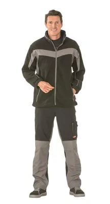 Produktbild von Plaline Fleecejacke schwarz/zink Größe M