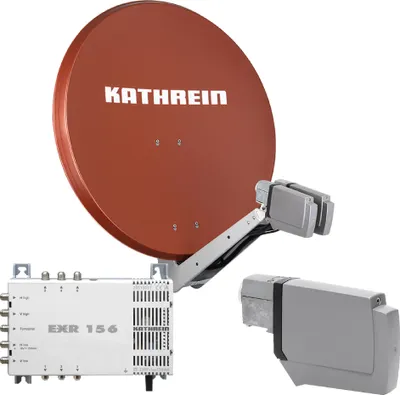 Produktbild von Kathrein CAS 90 ro Sat-Antenne multifeedfähig rotbraun - 6 Teilnehmer