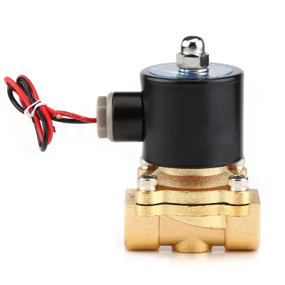 Obrázok produktu pre 12 V jednosmerný elektromagnetický ventil, 1/2" pripojenie, normálne uzavretý, pre vodu, vzduch, palivá a plyny