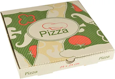 Image de Papstar boîtes à pizza, cellulose "pure" carrées 24 x 24 x 3 cm, 100 pièces