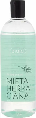 A clear, well-lit product shot of a bottle of Ziaja shower gel against a white background.