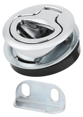 Image de Poignée de levage encastrée en acier inoxydable 316 pour trappe de coffre de bateau ou armoire de bateau