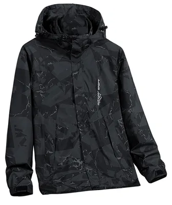 Produktbild von Wasserdichte Regenjacke mit Kapuze für Herren