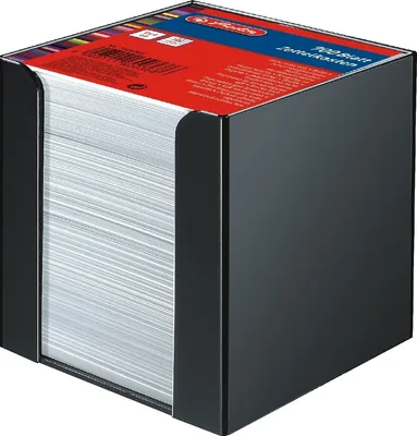 Produktbild von Zettelkasten 9x9cm schwarz Packung mit 16 Stück