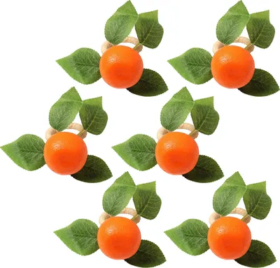 Produktbild von 4/6 Stück Serviettenschnallen, Fake Tangerine Nachbildung, Seil, Boho TischNachbildungation, Serviettenringe, rustikale Hochzeitsfeier, Urlaub, Esszimmer, Akzente, Serviettenhalter