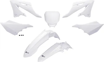 Immagine prodotto di Kit carenatura UFO PLAST, set di 7 pezzi in plastica per Yamaha YZ WR 125 / 250 cc, anni di produzione 2022-2026, colore: bianco OEM