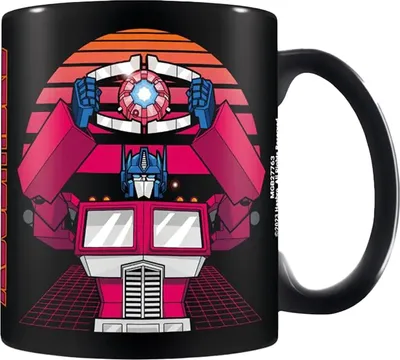Obrázek produktu pro Transformers - hrnek na kávu "Autobots Assemble" PM6446 (jedna velikost) (černá/červená)
