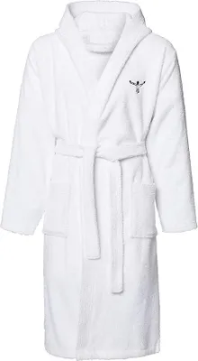 Imagen del producto de Silecomplaza, bata uni con capucha, 100% algodón, tallas S a XXL, color azul oscuro