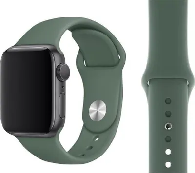Produktbild von Original Apple Sport Armband S/M 42/44/45mm MWUV2ZM/A Pine Green