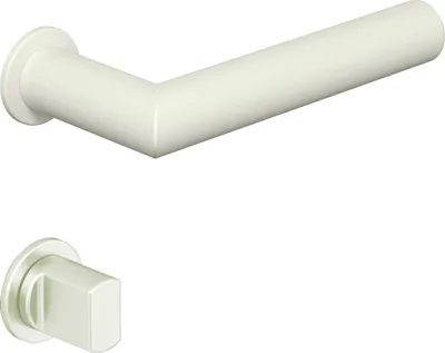 Produktbild von HEWI Drückergarnitur Serie 162 - mit Rundrosetten WC, weiß matt