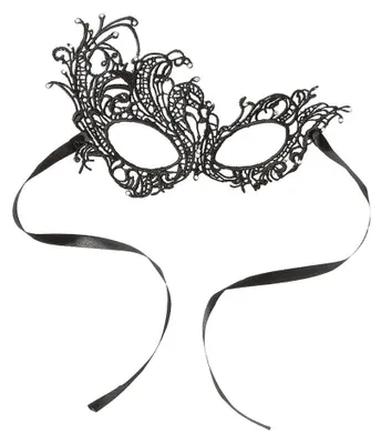 Produktbild von Spitzen-Maskerade-Maske - Schwarz