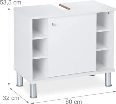 Immagine prodotto di Mobile da bagno - 32 x 60 x 53,5 cm, mobile da bagno - senza lavabo