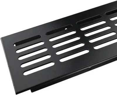 Immagine prodotto di Griglia di ventilazione in alluminio 300 mm x 80 mm, nera