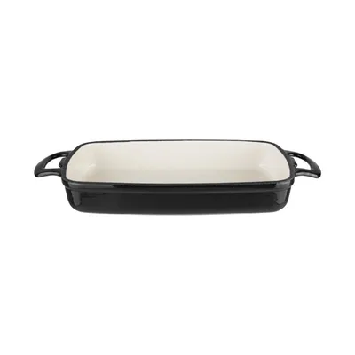 Obrázok produktu pre Obdĺžnikový pekáč Vogue z liatiny čierny 2,8 l