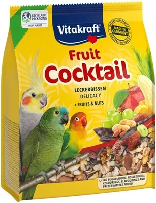 Image de Vitakraft Perruche / Agapornis Cocktail de fruits Délicatesse Fruits / Noix