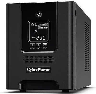 Productafbeelding van CyberPower PR3000ELCDSL, netfilterende UPS (onderbrekingsvrije stroomvoorziening), 3 kVA, 2700 W, 9 AC-uitgangen