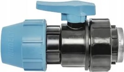 Immagine prodotto di IBO | Valvola A Sfera PE-GW 25x3/4" - Nera - Alta Qualita - Durata E Affidabilita